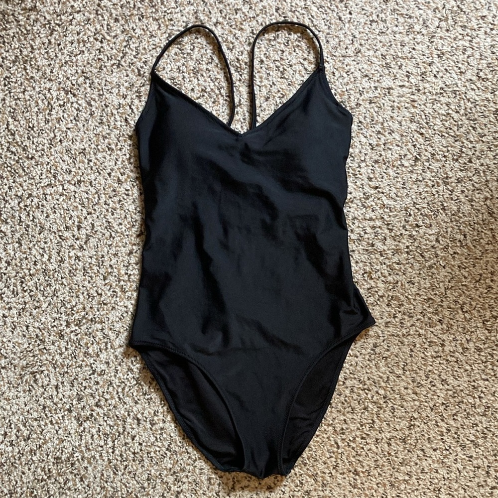AE Aerie black one piece swimsuit